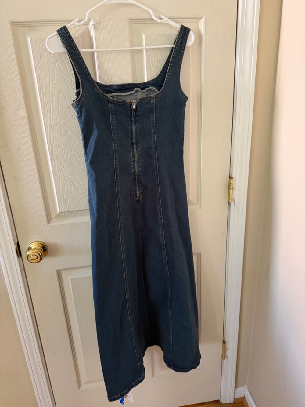 Cider Dark Denim Midi Dress - Picture 7 of 8